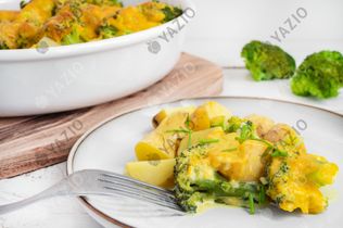 Pirofila di patate e broccoli