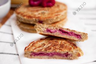 Raspberry-Filled Pancakes