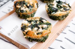 Low Carb Spinat-Feta-Muffins