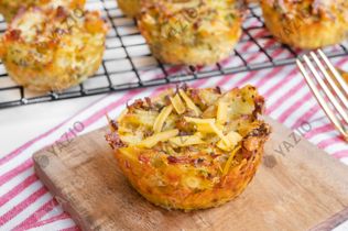 Hash Brown Muffins with Broccoli & Cheddar