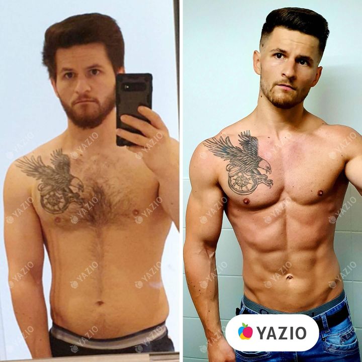 Florian perdeu 7 kg com o YAZIO