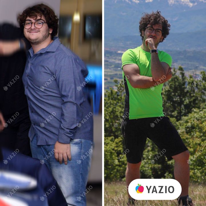 Isidoro ha perso 40 kg con YAZIO
