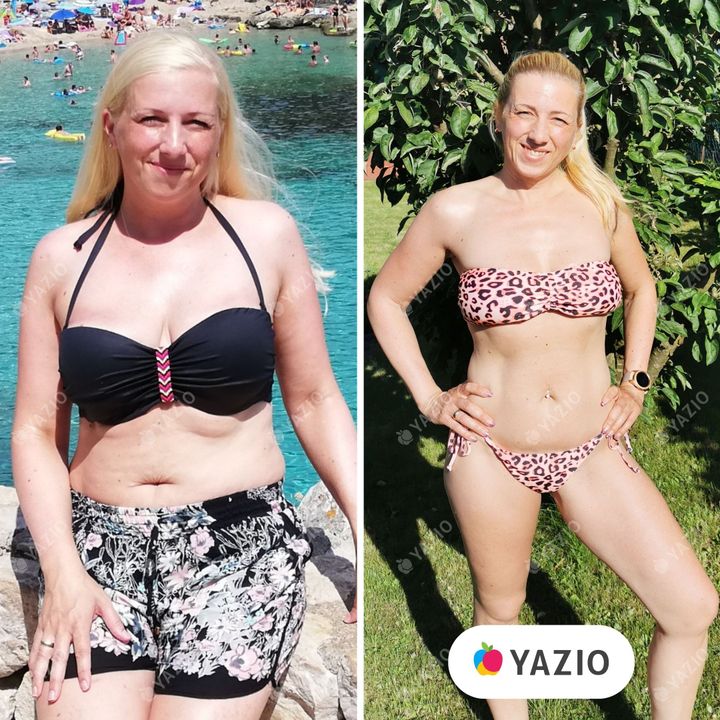 Stefanie lost 22 lb with YAZIO