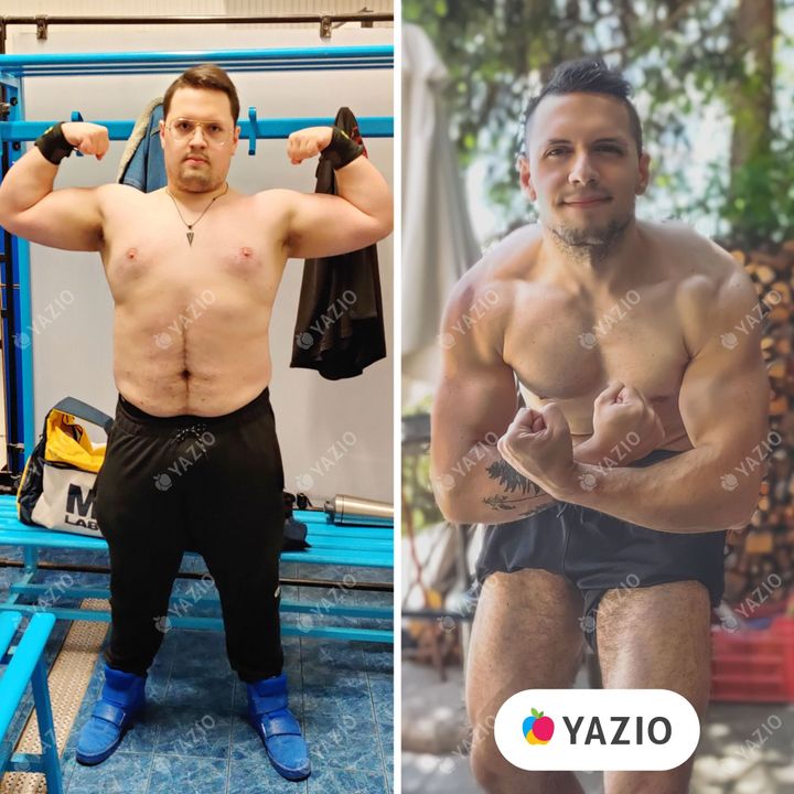 Marco perdeu 46 kg com o YAZIO