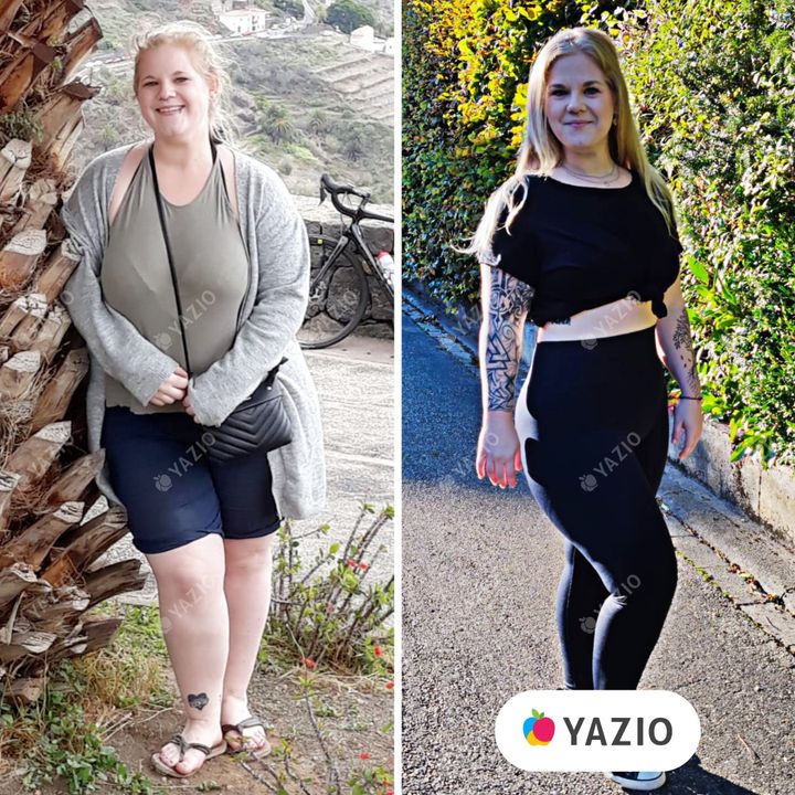 Jessica lost 71 lb with YAZIO