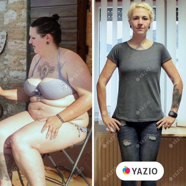 Katharina lost 97 lb with YAZIO