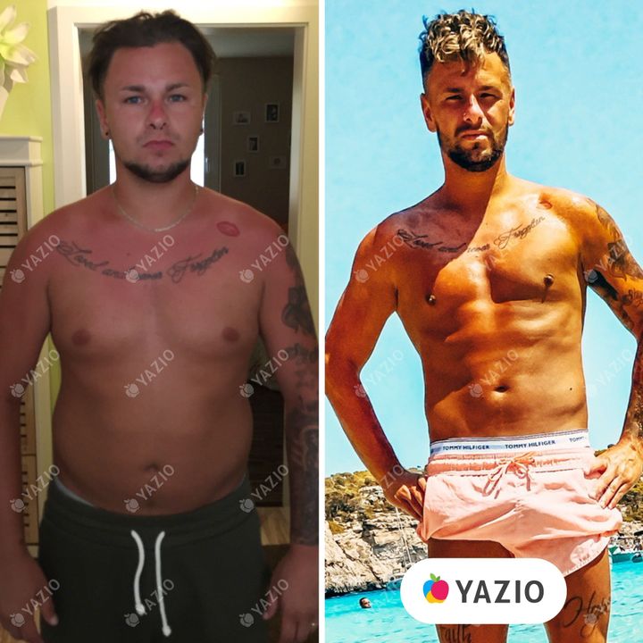 Kevin a perdu 18 kg avec YAZIO