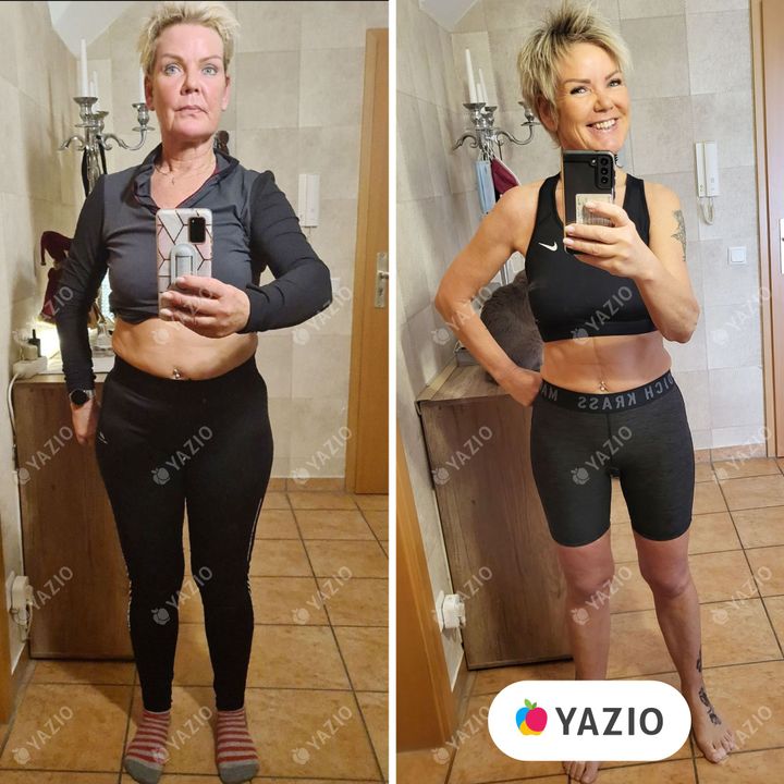 Kerstin perdeu 13 kg com o YAZIO