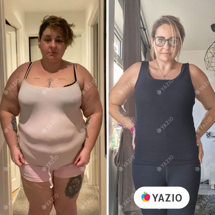 Melanie lost 110 lb with YAZIO