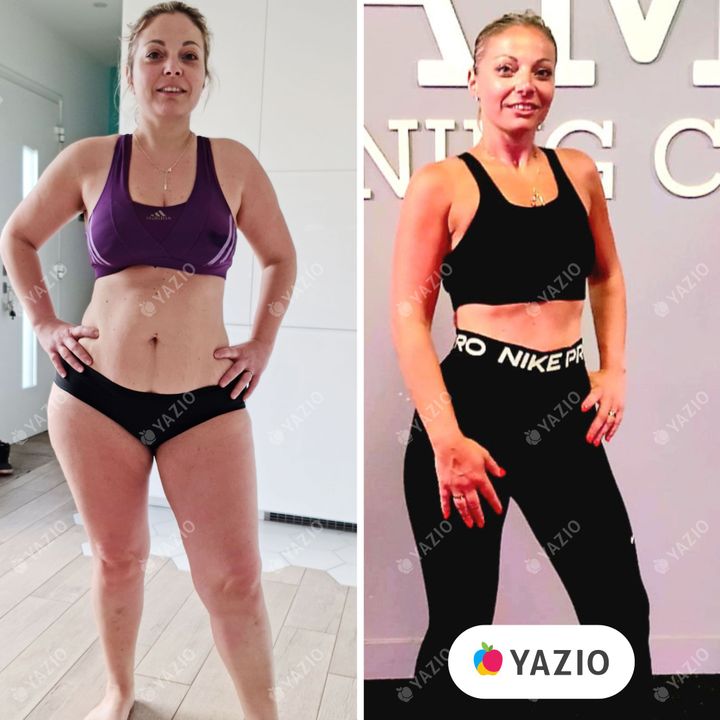 Alexandra lost 57 lb with YAZIO