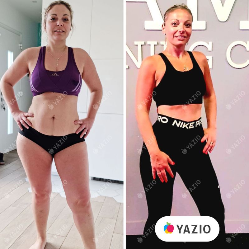 Alexandra lost 57 lb with YAZIO