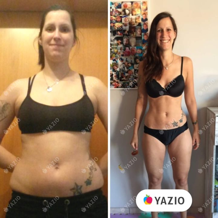 Sandra lost 77 lb with YAZIO