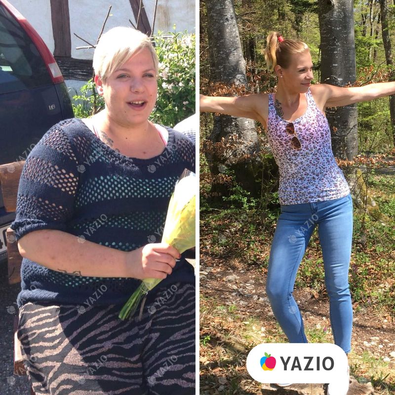 Priska hat 69 kg mit YAZIO abgenommen