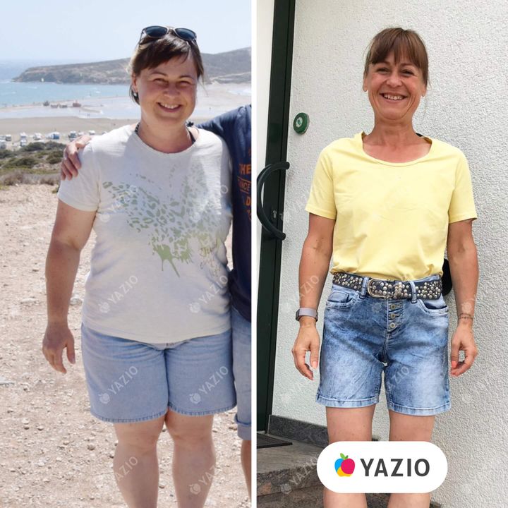 Silja lost 82 lb with YAZIO