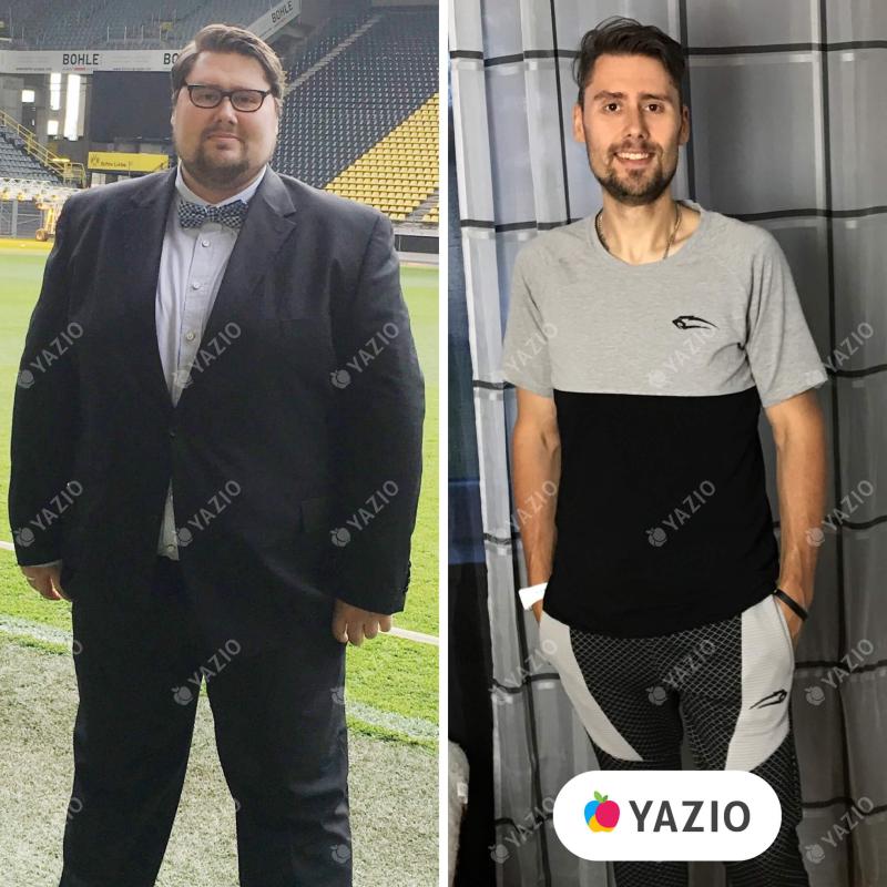 Christoph lost 190 lb with YAZIO