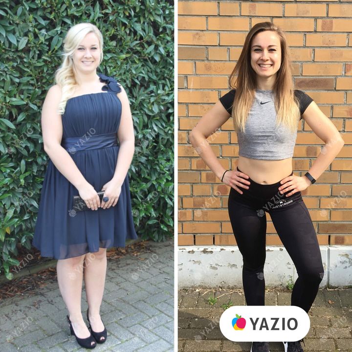 Anouk lost 68 lb with YAZIO