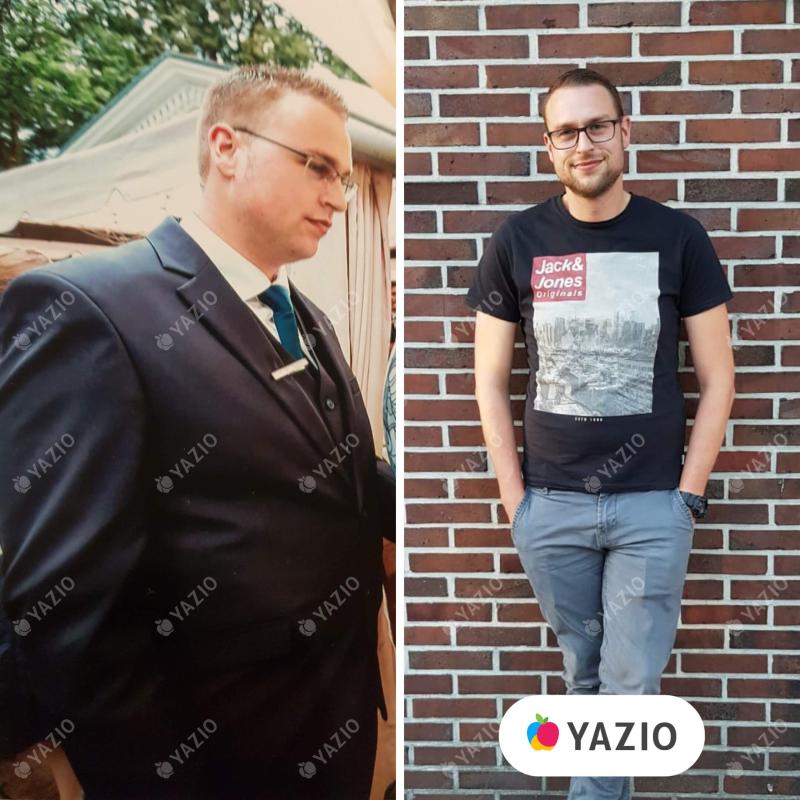 Pascal lost 68 lb with YAZIO