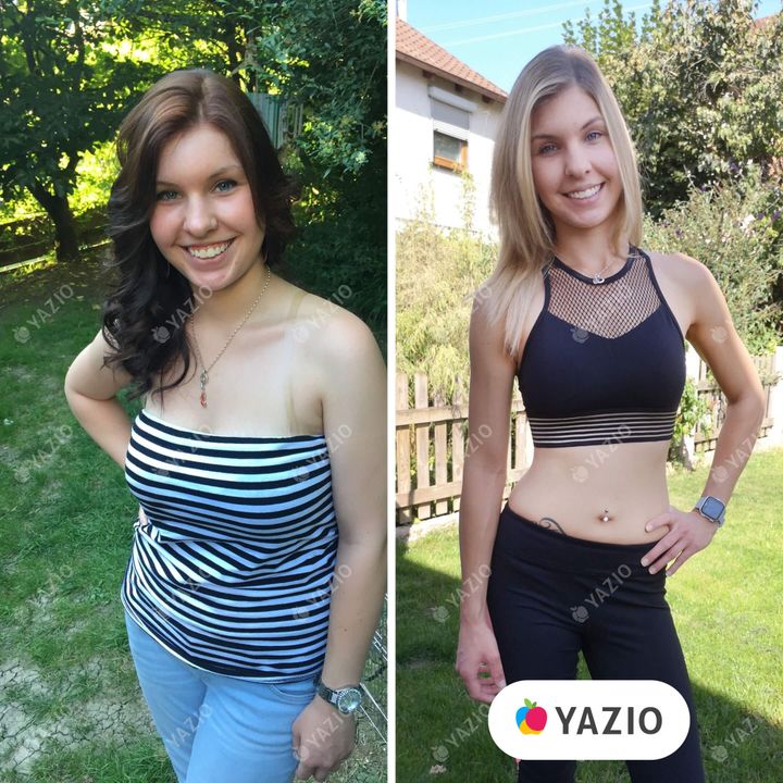 Jasmin lost 46 lb with YAZIO