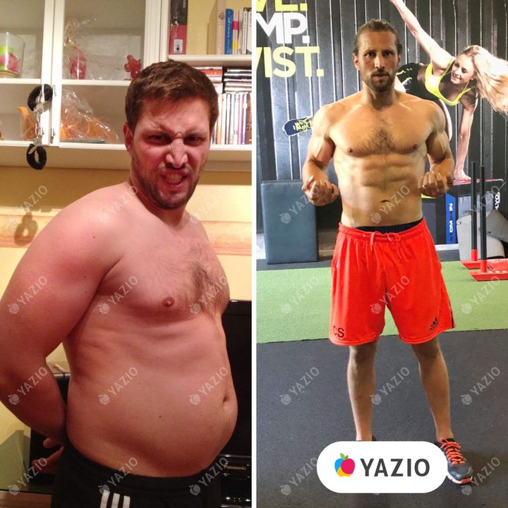 Christopher ha perso 20 kg con YAZIO