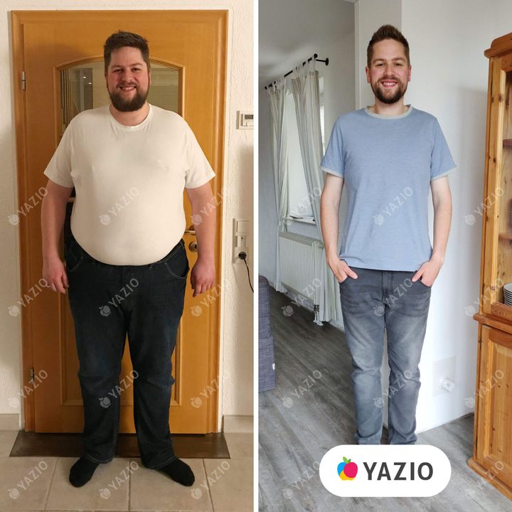 Thomas lost 163 lb with YAZIO