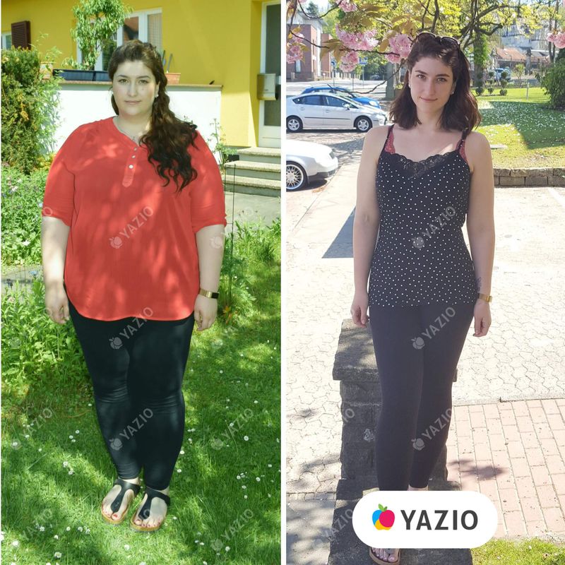 Michèle lost 136 lb with YAZIO