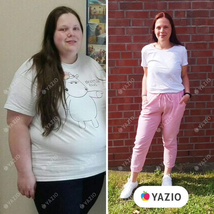 Kim lost 152 lb with YAZIO