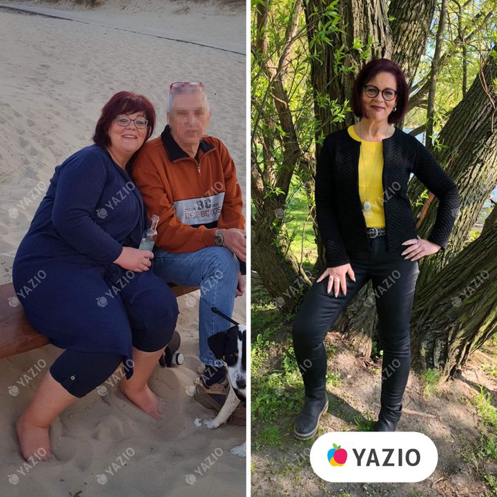 Sabine lost 84 lb with YAZIO