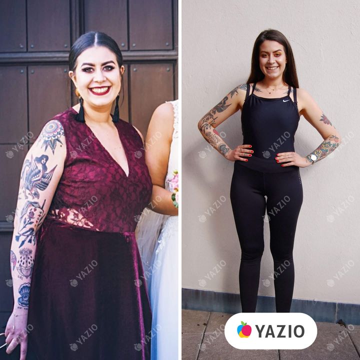 Renata adelgazó 26kg con YAZIO