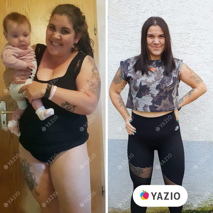 Mara lost 77 lb with YAZIO