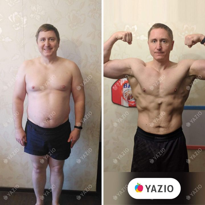 Vitaly lost 70 lb with YAZIO