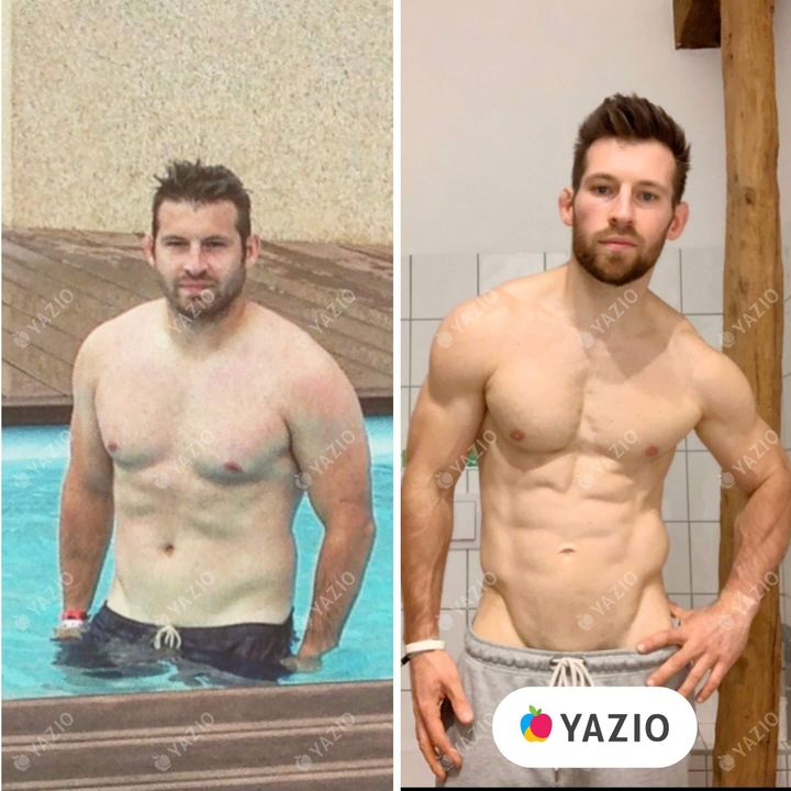 Brice lost 44 lb with YAZIO