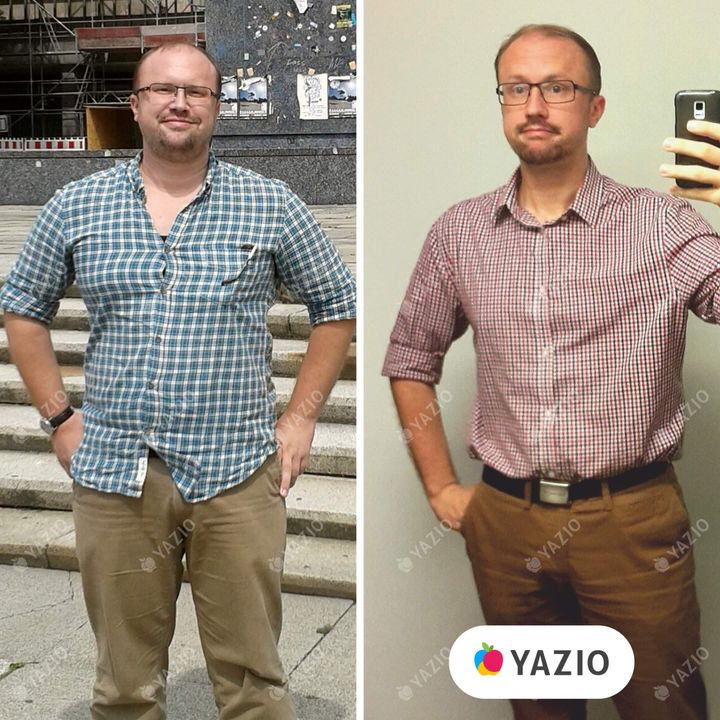 Marc hat 29 kg mit YAZIO abgenommen Marc hat 29 kg mit YAZIO abgenommen