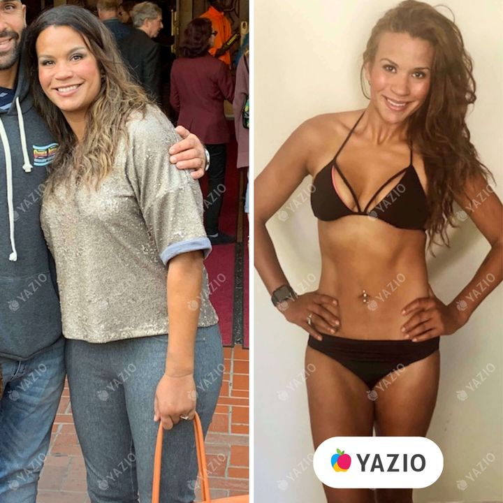 Amber perdeu 18 kg com o YAZIO