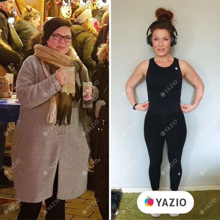 Yvonne ha perso 23 kg con YAZIO